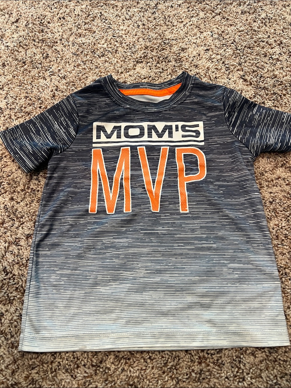 OshKosh B'gosh Black & Orange 'Mom's MVP' Athletic Tee